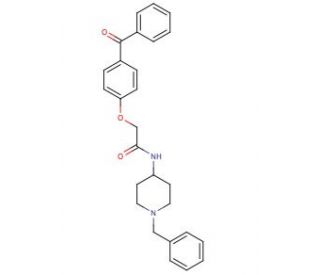 2-(4-Benzoylphenoxy)-N-[1-(phenylmethyl)-4-piperidinyl]acetamide - chemical structure image