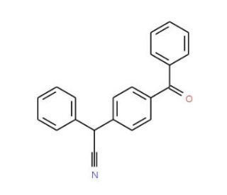 2-(4-Benzoylphenyl)-2-phenylacetonitrile (CAS 338791-77-8) - chemical structure image