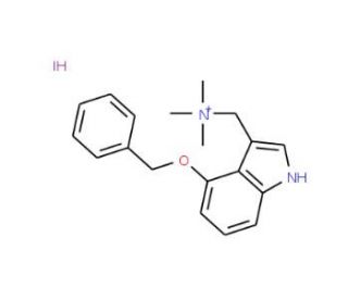 2-(4-Benzyloxy-indol-3-yl)-N,N,N-trimethylethanammonium Iodide - chemical structure image