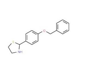 2-[4-(Benzyloxy)phenyl]-1,3-thiazolane - chemical structure image