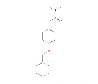 2-(4-(Benzyloxy)phenyl)-N,N-dimethylacetamide (CAS 919475-15-3) - chemical structure image