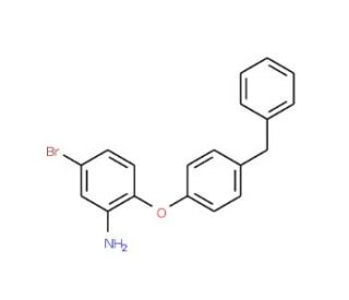 2-(4-Benzylphenoxy)-5-bromoaniline - chemical structure image