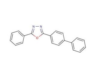 2-(4-Biphenylyl)-5-phenyl-1,3,4-oxadiazole (CAS 852-38-0) - chemical structure image
