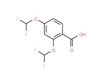 2,4-Bis-difluoromethoxy-benzoic acid - chemical structure image