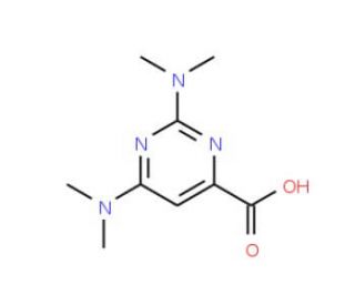 2,4-Bis(dimethylamino)pyrimidine-6-carboxylic acid - chemical structure image