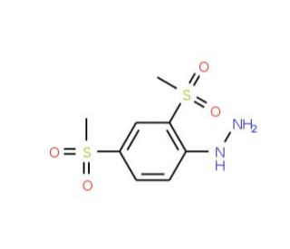 2,4-Bis(methylsulfonyl)phenylhydrazine (CAS 57396-91-5) - chemical structure image