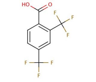 2,4-Bis(trifluoromethyl)benzoic acid (CAS 32890-87-2) - chemical structure image