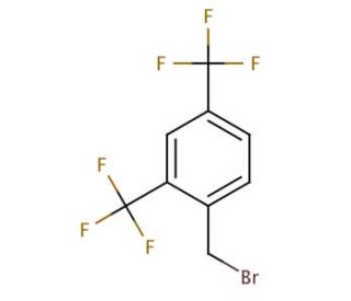 2,4-Bis(trifluoromethyl)benzyl bromide (CAS 140690-56-8) - chemical structure image
