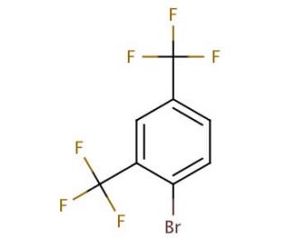 2,4-Bis(trifluoromethyl)bromobenzene (CAS 327-75-3) - chemical structure image