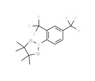 2,4-Bis(trifluoromethyl)phenylboronic acid, pinacol ester (CAS 1073353-65-7) - chemical structure image