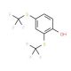 2,4-bis[(trifluoromethyl)thio]phenol - chemical structure image