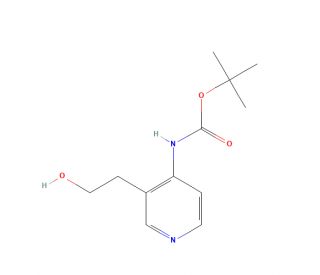2-[4-(Boc-amino)-3-pyridyl]ethanol (CAS 219834-80-7) - chemical structure image