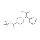 2-(4-Boc-piperazino)-2-(3-pyridyl)acetic acid (CAS 885274-51-1) - chemical structure image