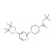 2-(4-BOC-piperazino)pyridine-4-boronic acid, pinacol ester (CAS 936250-21-4) - chemical structure image