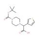 2-(4-Boc-piperazinyl)-2-(3-thienyl)acetic acid (CAS 885274-75-9) - chemical structure image