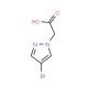 2-(4-bromo-1H-pyrazol-1-yl)acetic acid (CAS 82231-53-6) - chemical structure image