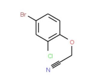 2-(4-Bromo-2-chlorophenoxy)acetonitrile - chemical structure image