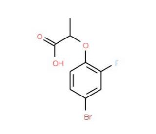 2-(4-bromo-2-fluorophenoxy)propanoic acid - chemical structure image