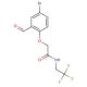 2-(4-bromo-2-formylphenoxy)-N-(2,2,2-trifluoroethyl)acetamide - chemical structure image