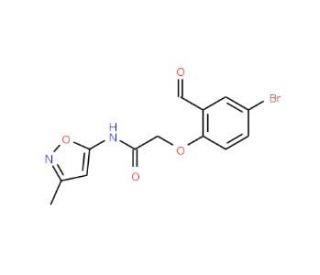 2-(4-bromo-2-formylphenoxy)-N-(3-methylisoxazol-5-yl)acetamide - chemical structure image
