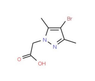 2-(4-bromo-3,5-dimethyl-1H-pyrazol-1-yl)acetic acid (CAS 312309-43-6) - chemical structure image