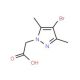 2-(4-bromo-3,5-dimethyl-1H-pyrazol-1-yl)acetic acid (CAS 312309-43-6) - chemical structure image