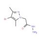 2-(4-Bromo-3,5-dimethyl-1H-pyrazol-1-yl)ethano-hydrazide (CAS 175137-56-1) - chemical structure image