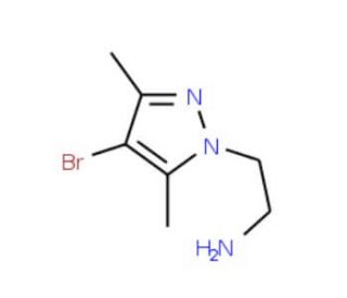 [2-(4-bromo-3,5-dimethyl-1H-pyrazol-1-yl)ethyl]amine - chemical structure image