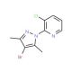 2-(4-Bromo-3,5-dimethylpyrazol-1-yl)-3-chloropyridine (CAS 1150271-21-8) - chemical structure image