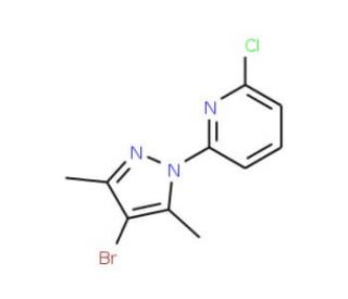 2-(4-Bromo-3,5-dimethylpyrazol-1-yl)-6-chloropyridine (CAS 1150271-20-7) - chemical structure image