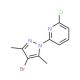 2-(4-Bromo-3,5-dimethylpyrazol-1-yl)-6-chloropyridine (CAS 1150271-20-7) - chemical structure image