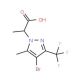 2-(4-Bromo-5-methyl-3-trifluoromethyl-pyrazol-1-yl)-propionic acid - chemical structure image