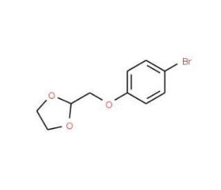 2-(4-Bromo-phenoxymethyl)-[1,3]dioxolane (CAS 850348-66-2) - chemical structure image