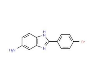 2-(4-Bromo-phenyl)-1H-benzoimidazol-5-ylamine - chemical structure image