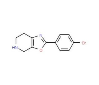 2-(4-Bromo-phenyl)-4,5,6,7-tetrahydro-oxazolo[5,4-c]pyridine (CAS 885272-79-7) - chemical structure image