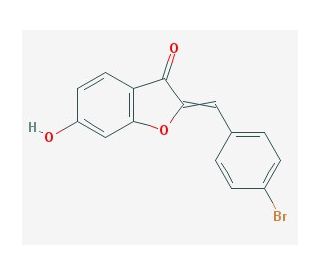 2-(4-bromobenzylidene)-6-hydroxy-1-benzofuran-3(2H)-one - chemical structure image