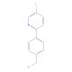 2-[4-(Bromomethyl)phenyl]-5-fluoropyridine (CAS 1257426-56-4) - chemical structure image
