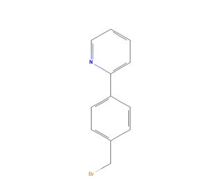 2-[(4-Bromomethyl)phenyl]pyridine (CAS 52199-24-3) - chemical structure image