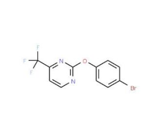 2-(4-Bromophenoxy)-4-(trifluoromethyl)pyrimidine (CAS 914636-83-2) - chemical structure image