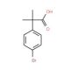 2-(4-Bromophenyl)-2,2′-dimethylacetic Acid (CAS 32454-35-6) - chemical structure image