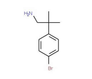 2-(4-bromophenyl)-2-methylpropan-1-amine - chemical structure image