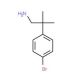 2-(4-bromophenyl)-2-methylpropan-1-amine - chemical structure image