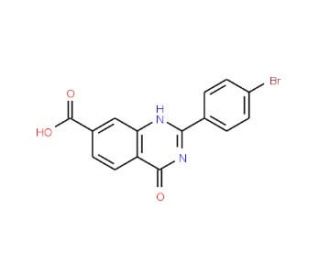 2-(4-bromophenyl)-4-oxo-3,4-dihydroquinazoline-7-carboxylic acid - chemical structure image
