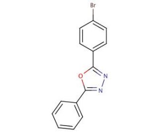 2-(4-Bromophenyl)-5-phenyl-1,3,4-oxadiazole (CAS 21510-43-0) - chemical structure image