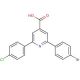 2-(4-Bromophenyl)-6-(4-chlorophenyl)pyridine-4-carboxylic acid 的分子结构, CAS编号: 38935-52-3 2-(4-Bromophenyl)-6-(4-chlorophenyl)pyridine-4-carboxylic acid (CAS 38935-52-3) - chemical structure image