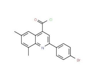 2-(4-bromophenyl)-6,8-dimethylquinoline-4-carbonyl chloride - chemical structure image