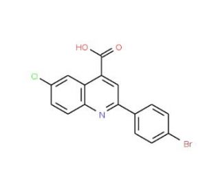 2-(4-Bromophenyl)-6-chloroquinoline-4-carboxylic acid (CAS 342017-94-1) - chemical structure image