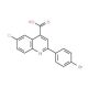 2-(4-Bromophenyl)-6-chloroquinoline-4-carboxylic acid (CAS 342017-94-1) - chemical structure image