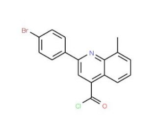 2-(4-bromophenyl)-8-methylquinoline-4-carbonyl chloride - chemical structure image