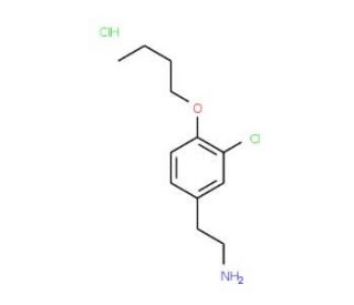2-(4-Butoxy-3-chloro-phenyl)-ethylamine hydrochloride - chemical structure image